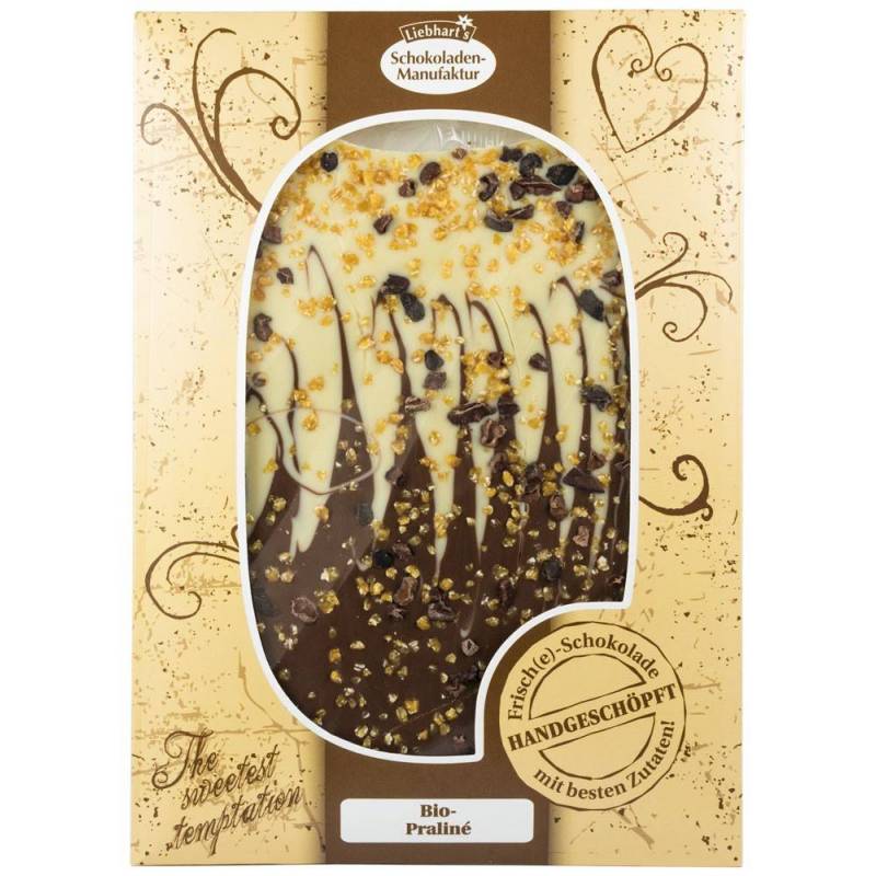 Ciocolata artizanala cu praline fara gluten eco-bio,150g Liebhart`s