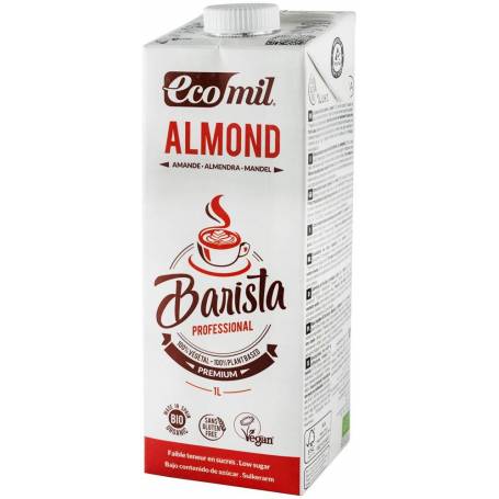 Barista, lapte vegetal de migdale pentru cafea, eco-bio, 1l - Ecomil