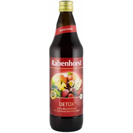 „DETOX”, Suc eco-bio pur de legume si fructe, 0.75 L, RABENHORST