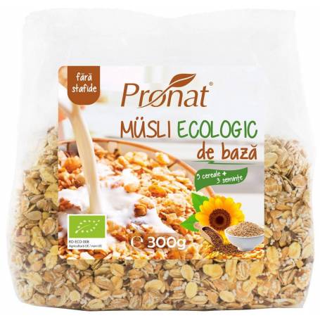 Musli eco-bio de baza, 300 G, Pronat