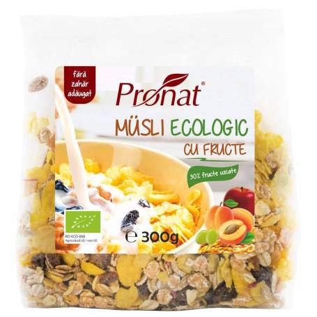 Musli eco-bio cu fructe, 300 G