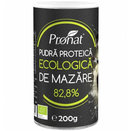 Pudra proteica eco-bio de mazare, 200g, Pronat