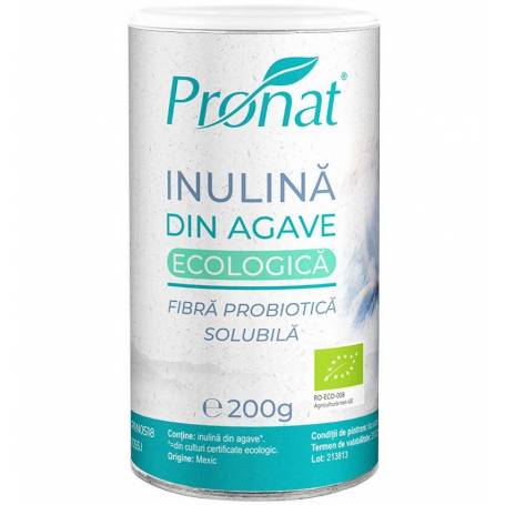 Inulina Bio din agave, 200gr, Pronat