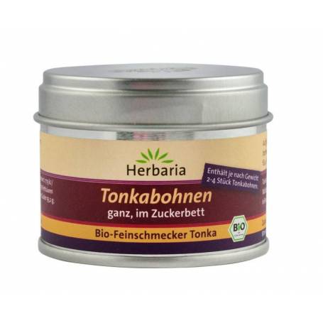 Boabe Tonka in zahar brun eco-bio, 50 g Herbaria