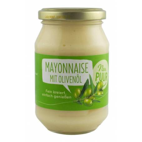 Maioneza eco-bio cu ulei de masline, 250 ml  Nur PUUR