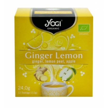 Ceai ECO-BIO Ghimbir, lamaie si mar - 24g - Yogi Tea