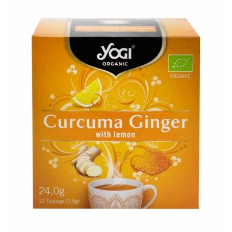 Ceai ECO-BIO Curcuma, ghimbir si lamaie - 24g - Yogi Tea