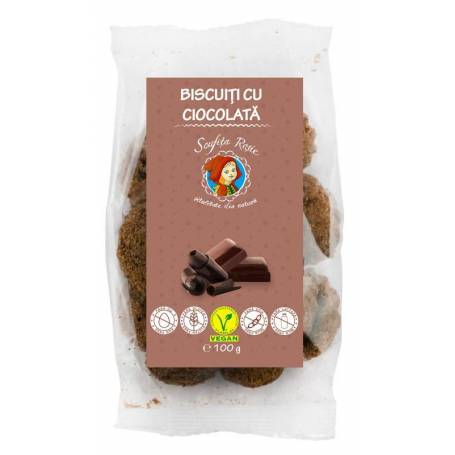 Biscuiti cu ciocolata, 100 g, Scufita Rosie