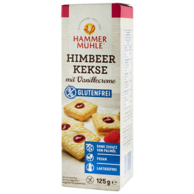 Biscuiti cu zmeura si crema de vanilie, 125 g HAMMER MUHLE