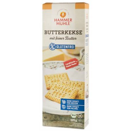 Biscuiti cu unt fin eco-bio, 125 g HAMMER MUHLE