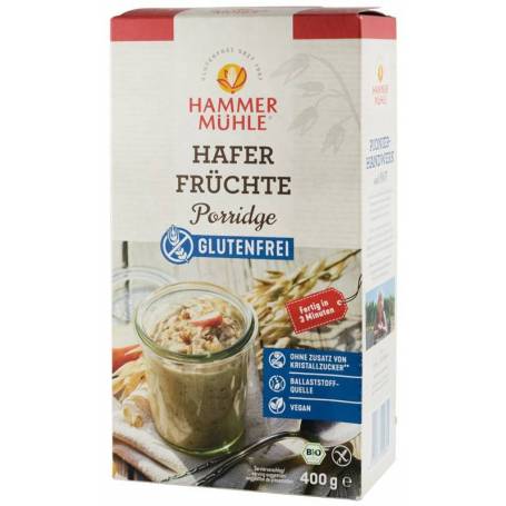 Terci de ovaz cu fructe, eco-bio, 400g - Hammer Muhle