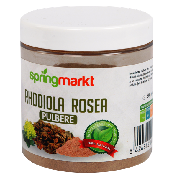 Rhodiola rosea pulbere raw 80g adams