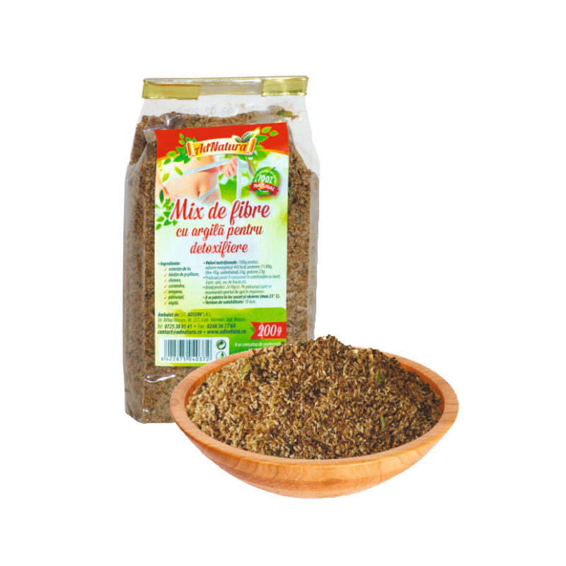 Mix de fibre cu argila 200g - AdNatura