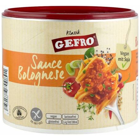 SOS BOLOGNESE (VEGAN, CU SOIA), 240G Gefro