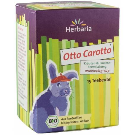 Ceai din plante si fructe Otto Carotto eco-bio, 15x2G Herbaria