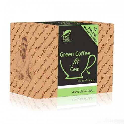 Ceai green coffee fit 25dz - medica