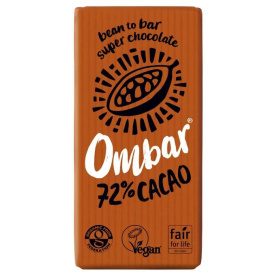 Ciocolata 72% Cacao neprajita (RAW), eco-bio 35g, OMBAR