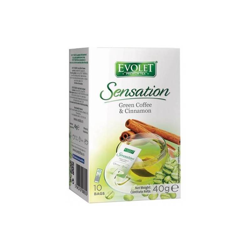 Cafea verde cu scortisoara Evolet 10dz - Vedda