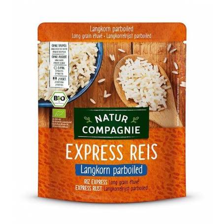 Orez cu bob lung, prefiert, Express Reis, eco-bio 250 g Natur Compagnie