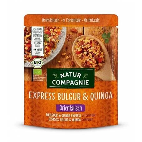 Mancare de bulgur si quinoa in stil oriental, Express, eco-bio 250 g Natur Compagnie