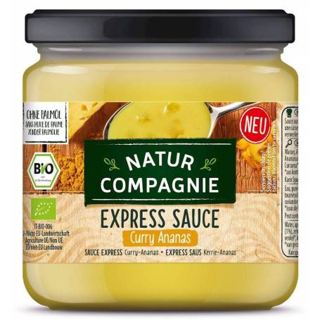 Sos asiatic de curry si ananas, Express Sauce, eo-bio 325 ml Natur Compagnie