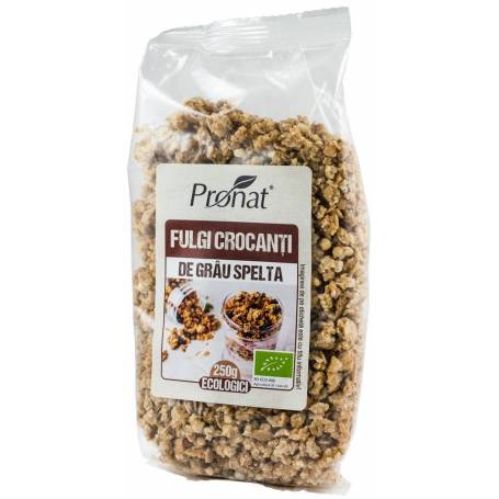 Fulgi crocanti de grau spelta eco-bio 250g Pronat