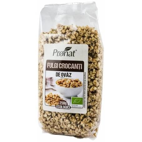 Fulgi crocanti de ovaz eco-bio 250g Pronat