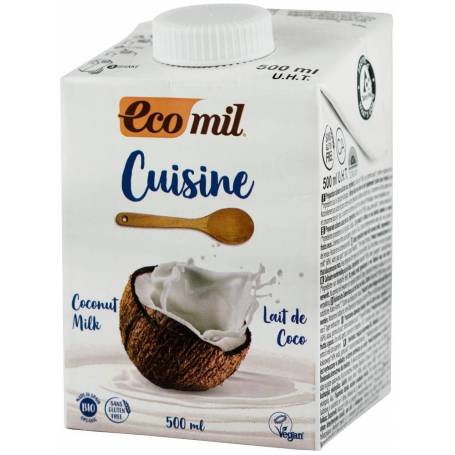 Smantana vegetala de cocos pentru gatit eco-bio, 500ml ECOMIL CUISINE