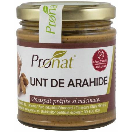 Unt de arahide, 190g / 200ml Pronat