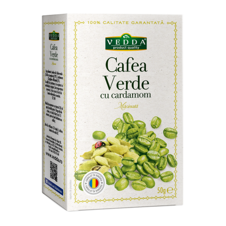 Cafea Verde cu cardamom 50g - Vedda