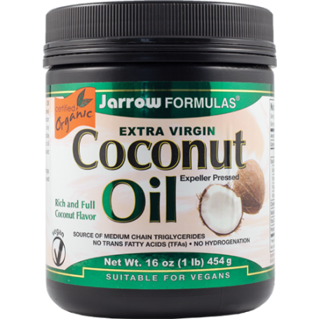 Coconut oil - ulei de cocos extra virgin - 454g - ECO-BIO - Jarrow Formulas