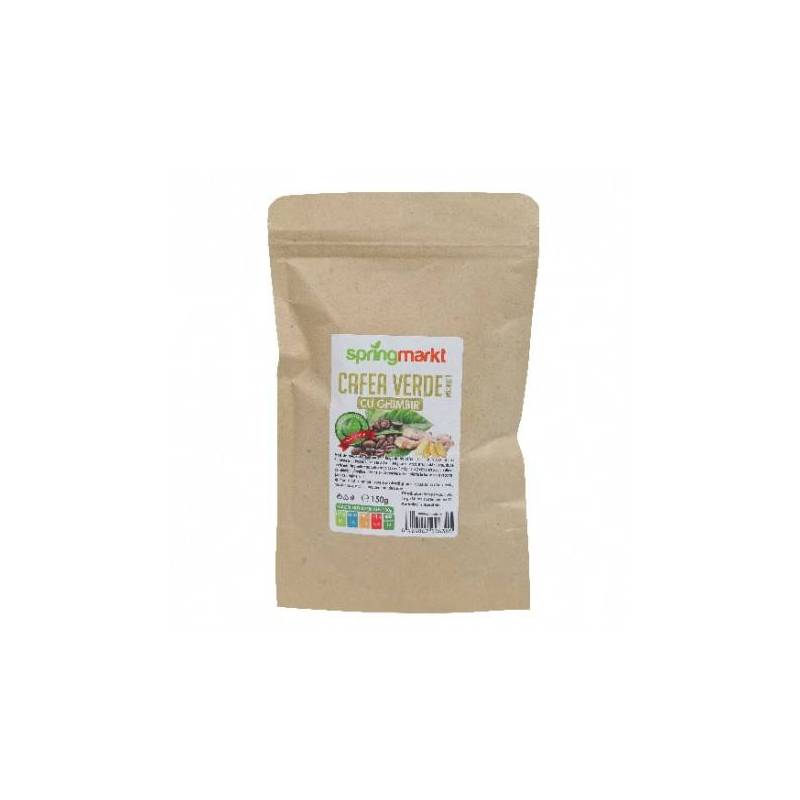 Cafea Verde Macinata + Ghimbir 150g - Adams Vision