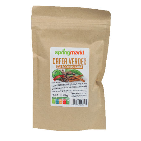 Cafea Verde Macinata + Scortisoara 150g - Adams Vision 