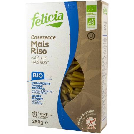 Caserecce din faina de porumb si orez eco-bio, 250g FELICIA