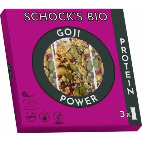 Batoane crocante cu goji power eco-bio, 3x25g Schock's