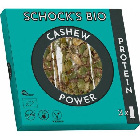 Batoane crocante cu caju power eco-bio, 3x25g Schock's