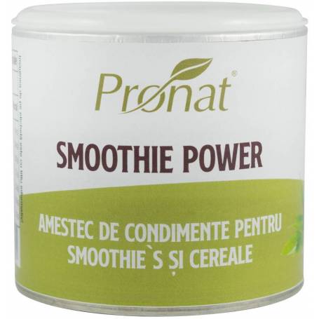 Smoothie power, Amestec de condimente pentru smoothies si cereale, 70g, Pronat