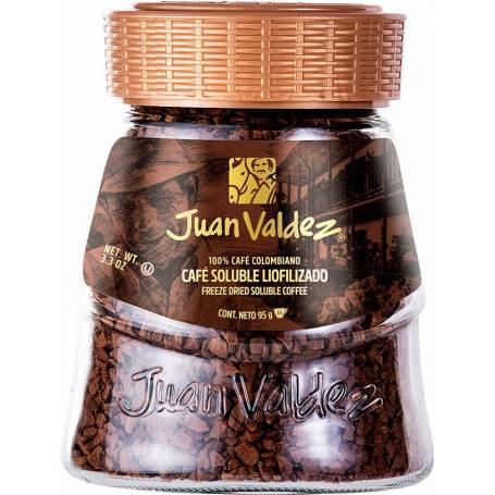 Cafea solubila liofilizata clasica 95g Juan Valdez