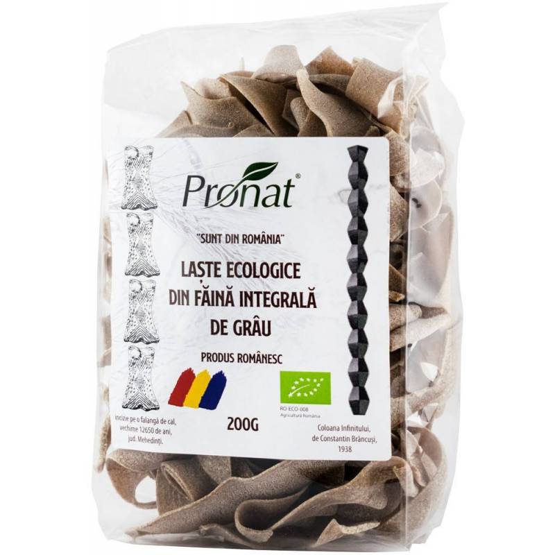 Laste din faina integrala de grau eco-bio, 200g, Pronat