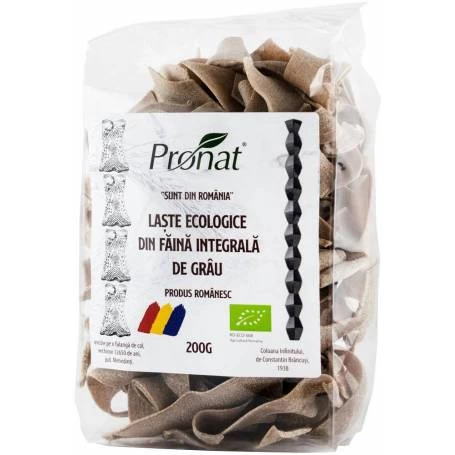 Laste din faina integrala de grau eco-bio, 200g, Pronat