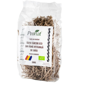 Taitei subtiri din faina integrala de grau eco-bio, 200g Pronat