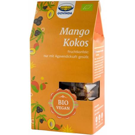 Specialitate vegana cu mango si cocos eco-bio, 120g Govinda