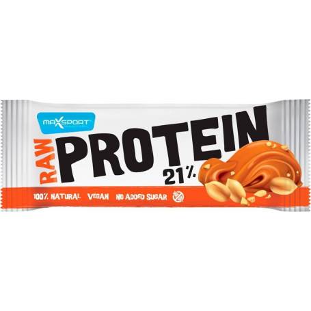 Baton proteic cu alune si sare vulcanica raw Protein 21%, 50g MAX SPORT