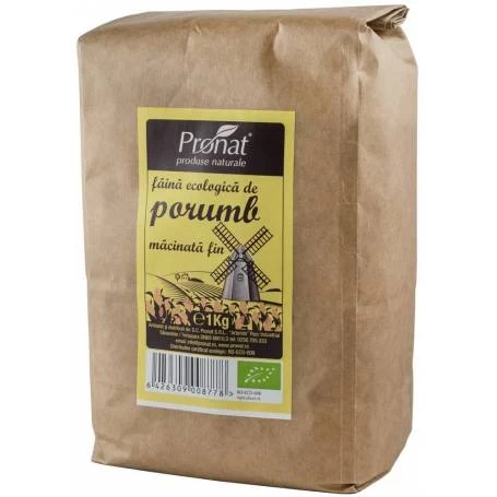 Faina de Porumb Macinata Fin, eco-bio, 1kg - Pronat