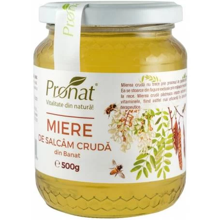 Miere de salcam cruda 500g, Pronat