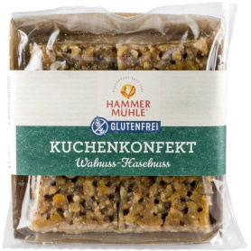 Prajitura fara gluten cu nuca si alune de padure, 140g HAMMER MUHLE