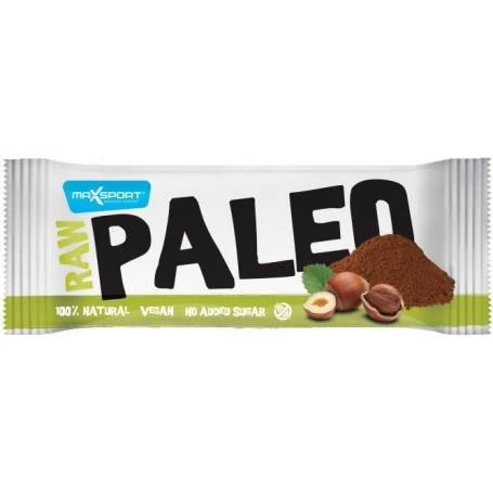 Baton raw Paleo cu alune de padure si cacao, 50g MAX SPORT