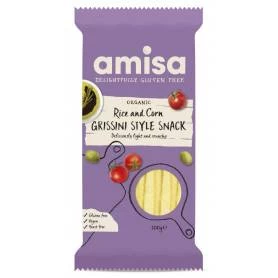 Grisine din orez si porumb fara gluten eco-bio 100g, AMISA