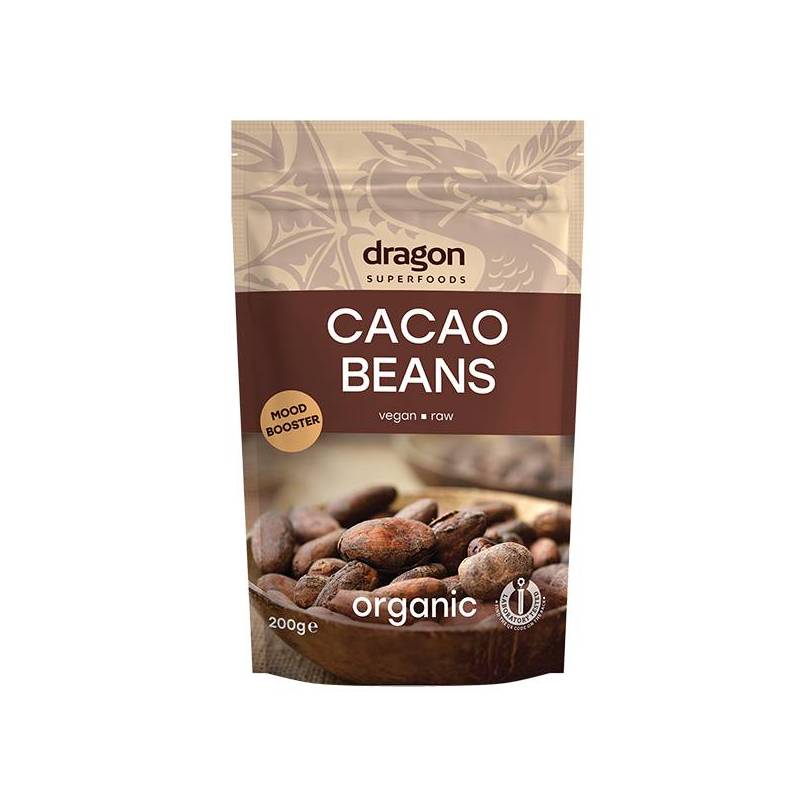 CACAO BOABE BIO 200g - Dragon Superfoods