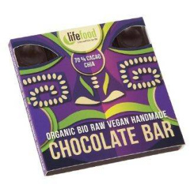 Ciocolata cu 70% cacao si chia raw eco-bio 35g - Lifefood